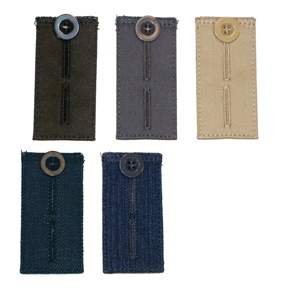 PANTS SAVER 5 HOOK & 5 BUTTON WAISTBAND EXTENDERS - Picture 1 of 11